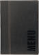 Securit Menu Holder in PU Leather in Black Colour 25.3x17.7 cm Trendy Range A5