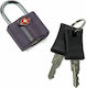 Benzi Padlock Brass with Key with TSA Certification Black 1pcs