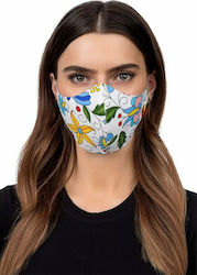 PL Profiled Face Mask Folklore 2 White 1τμχ