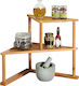 Corner Shelf Wall Bamboo Brown 52x39x29.5cm