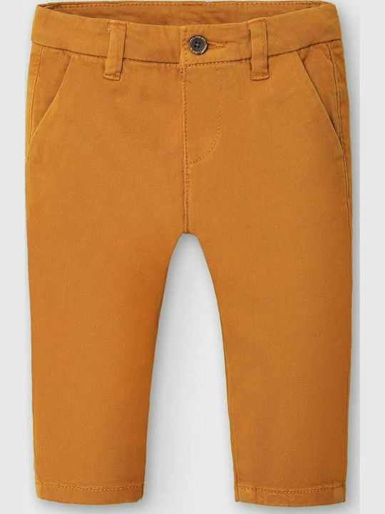 Παιδικό Παντελόνι Chino Υφασμάτινο Πορτοκαλί Basic