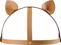 Bijoux Indiscrets Maze Head Harness with Cat Ears Sexy Στέκα Καφέ