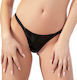 Black Level Vinyl String Εσώρουχο Black