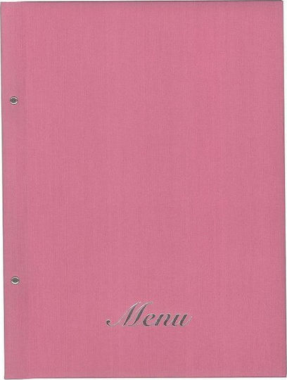 Next Menü-Halter aus PU-Katalogmaterial in Rosa Farbe 32x24 cm Fabric