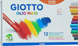 Giotto Λαδοπαστέλ Olio Maxi 12 Χρωμάτων
