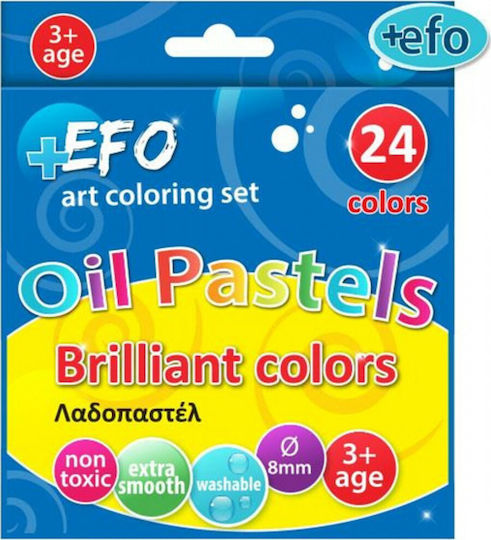 +Efo Λαδοπαστέλ Oil Pastels Brilliant Colors 24 Χρωμάτων