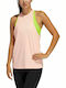 Adidas Badge Sport Women's Athletic Blouse Sleeveless Pink