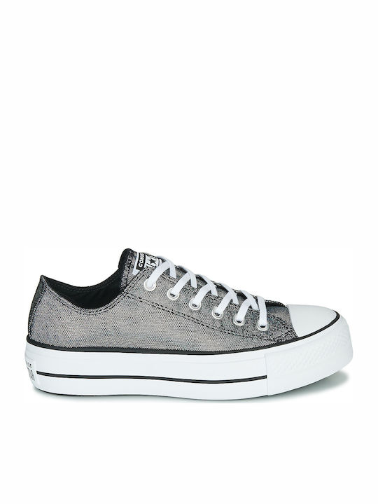 Converse Chuck Taylor All Star Lift Flatforms Sneakers Γκρι