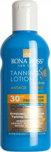 Rona Ross Loțiune De Bronzare Loțiune Cu Protecție Solară Pentru Corp SPF30 160ml
