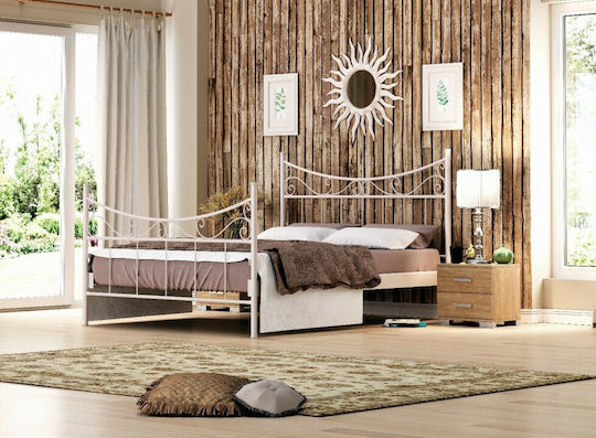 Set de Dormitor Yvonne Urban Oak-Ivory Metal 160x200buc 3buc