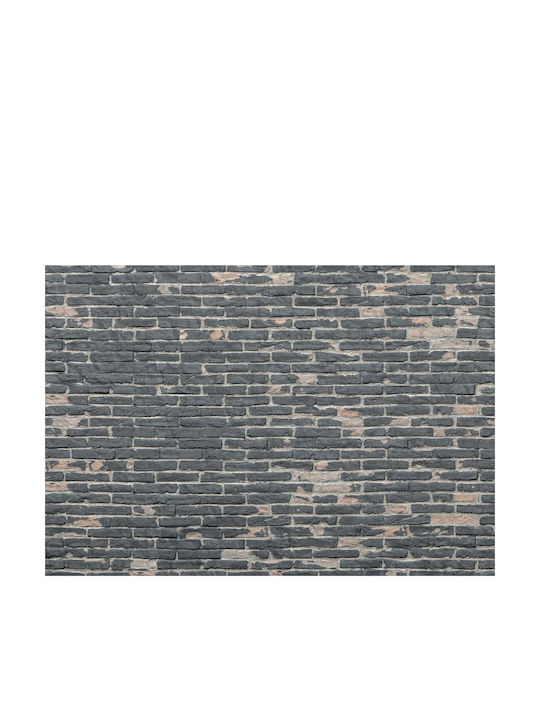 Ταπετσαρία Τοίχου Painted Bricks Μ368xΠ248cm Μαύρη