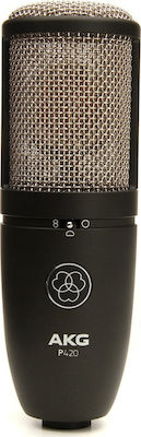 AKG Πυκνωτικό Μικρόφωνο XLR Perception 420 Τοποθέτηση Shock Mounted/Clip On Φωνής Black