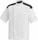Egochef Coat Chef 100% Microfiber White with Short Sleeve