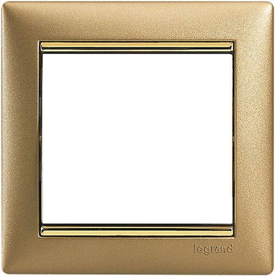 Legrand Valena Πλαίσιο Διακόπτη 1 Θέσης Κάθετης Τοποθέτησης σε Χρυσό Χρώμα 770301