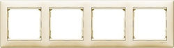 Legrand Valena Switch Frame 4 Positions in Beige Color 774354