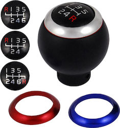 Autoline Shift Knob Colors Ταχυτήτων Επιλογές Ταχυτήτων Universal 4 black