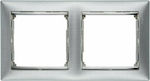 Legrand Valena Horizontal Switch Frame 2-Slots Silver 770332