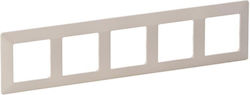 Legrand Valena Switch Frame 5 Positions in Beige Color 754045