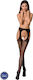 Passion S018 Fishnet Striped Tights Sexy Καλσόν Μαύρο