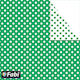 Fabi Cardboard Polka Dot Double Sided Green 50x...