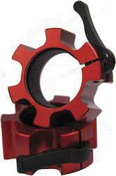 AMILA Hantel- und Langhantelkragen Lock-Jaw-Halsbänder Set 2 Stück Ø50mm Rot AMILA Hantel- und Langhantelkragen Lock-Jaw-Halsbänder Set 2 Stück Ø50mm Rot