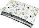 Lanila Decke Kinderbett Goldenprint Velvet Samt Gray 100x130cm
