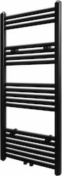 vidaXL Straight 141907 Towel Rail Bathroom 1160x500 465kcal/h Black