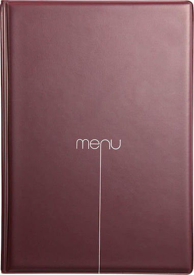 DAG Style Κατάλογος Μενού σε Μπορντό Χρώμα 29.7x21 εκ. Menu A4