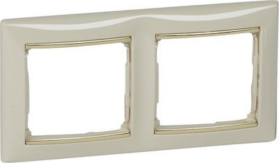 Legrand Valena 2 Positionen Horizontale Montage in Gold Farbe 774152