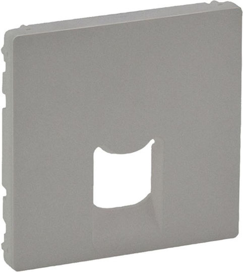 Legrand Valena Life Μετώπη Πρίζας Δικτύου-Τηλεφώνου RJ11/RJ45 σε Ασημί Χρώμα 755412
