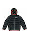 Kids Quilted Jacket short Hooded Blue