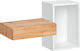 Entry Furniture White / Oak 100x30x60cm