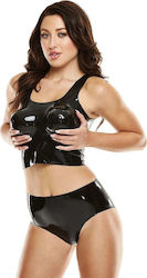 Latexwear Latex Lingerie Set Σετ Black