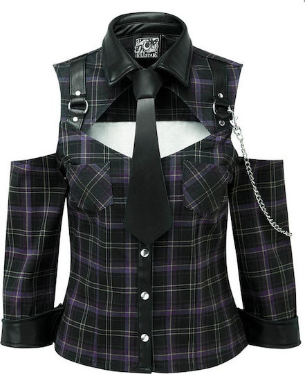 Rimba Kalista Teachers Pet Tartan Shirt Τοπ Black
