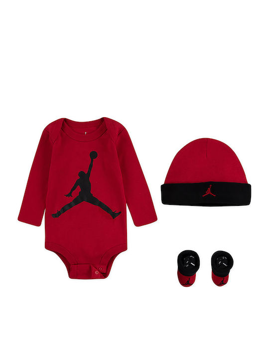 Nike Σετ Φορμάκι Εσώρουχο με Αξεσουάρ Μακρυμάνικο για Αγόρι Κόκκινο