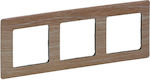 Legrand Valena Life Universal Switch Frame 3-Slots Brown 754183