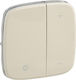 Legrand Valena Allure Dimmer Switch Front Double Dimmer in Beige Color 752086