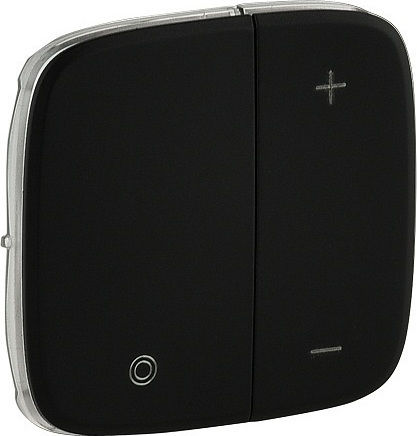 Legrand Valena Allure Dimmer Switch Front Double Dimmer in Black Color 752088