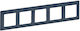 Legrand Valena Life Switch Frame 5 Positions Vertical and Horizontal Installation in Blue Color 754095