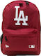 New Era Stadium School Bag Backpack Junior High-High School Red with Water Bottle Holder 17Liters