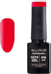 Elixir Semi Gel Ημιμόνιμο Βερνίκι Νυχιών 616 Ru...