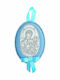 Prince Silvero Saint Icon Kids Talisman with the Virgin Mary made of Silver MA-D510-C