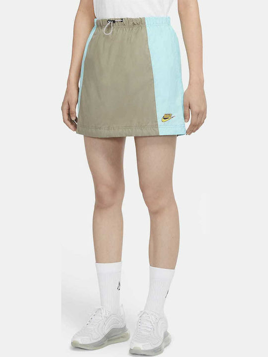 Sportswear Cu talie înaltă Mini Fustă Multicoloră