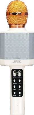 WSTER Wireless Karaoke Microphone in White Color