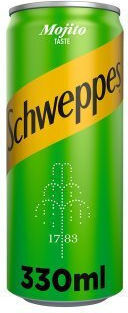 Schweppes Mojito Σόδα Mojito με Ανθρακικό σε Κουτί 330ml