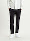 Xx Ανδρικό Παντελόνι Chino Ελαστικό Slim Fit Mineral Black