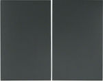 Hager K.1 Lighting Front Plate Switch Gray Διπλό Α/Ρ 14357006