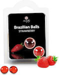 Secretplay Brazilian Balls Massage Strawberry 2pcs 3385-7