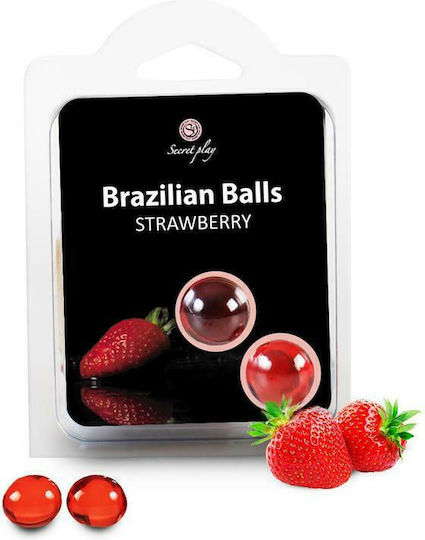 Secretplay Brazilian Balls with Scent Strawberry 2pcs