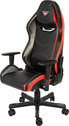 Eureka Ergonomic GC01 Καρέκλα Gaming Δερματίνης με Ρυθμιζόμενα Μπράτσα Μαύρη